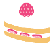 Strawberry Cake Slice