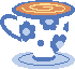 Blue Floral Mug