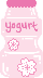 Yogurt Sakura Drink