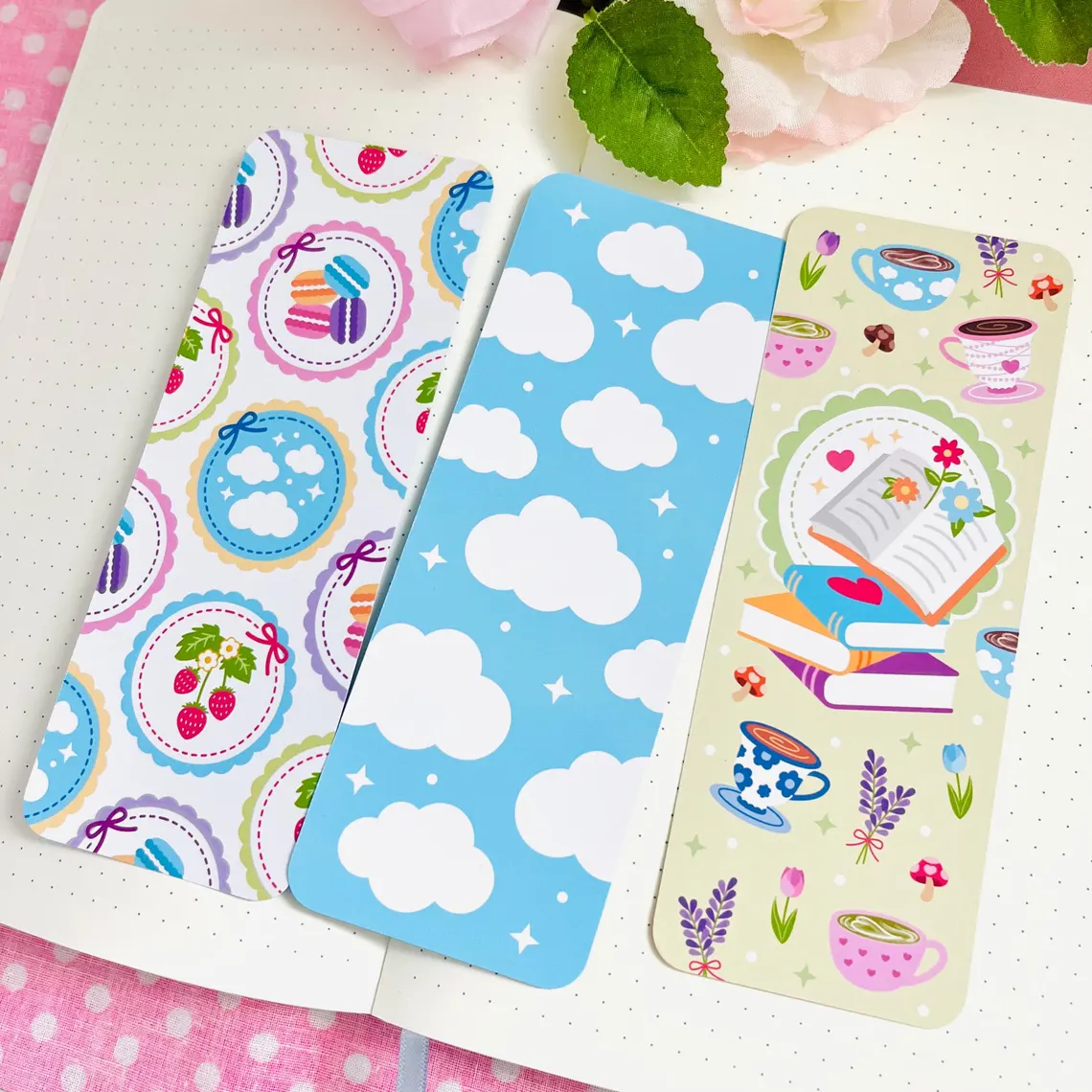 Cozy Books Tea Time Bookmarks