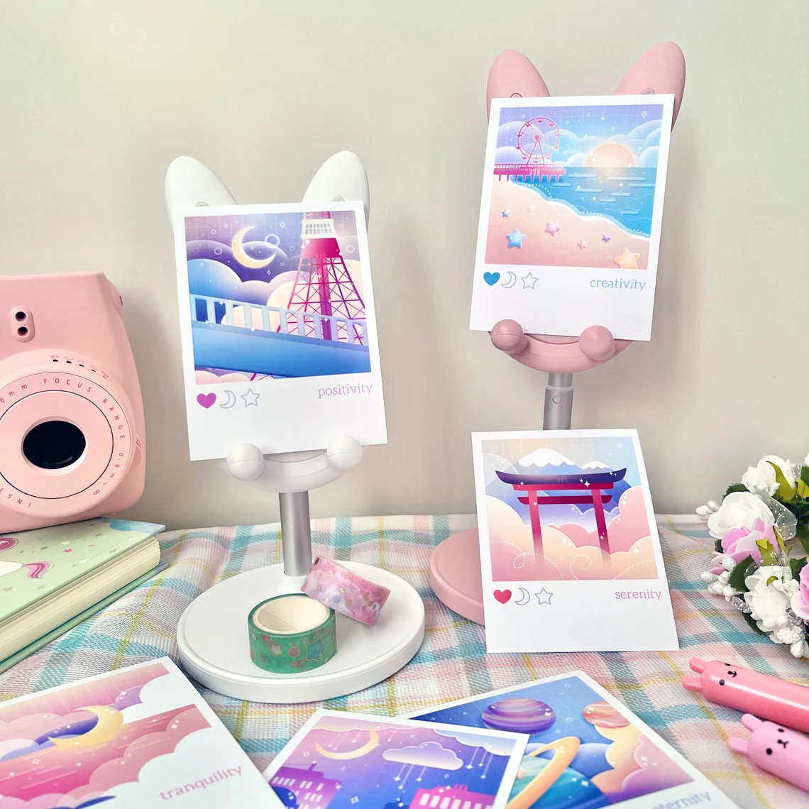 Aesthetic Scenery Polaroid Art Prints